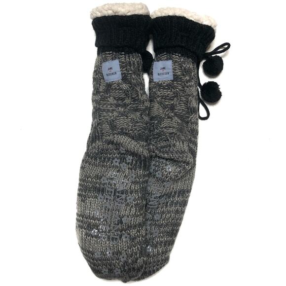 Jane and Bleeker Fleece Knit Slipper Socks - Picture 4 of 4